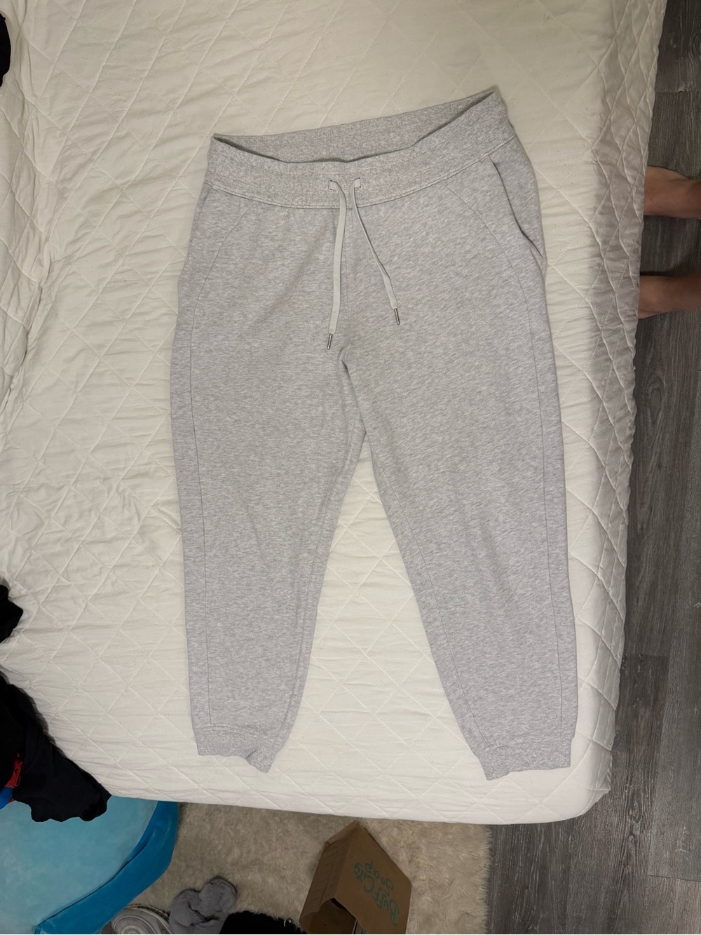 lululemon athletica Light Gray Cropped Jogger Pants